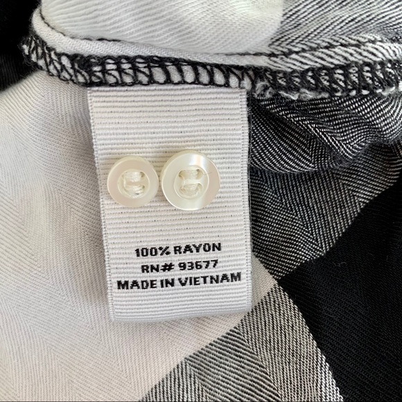 Stylus Kid’s Black Gingham Button Down Shirt XL - Picture 9 of 10